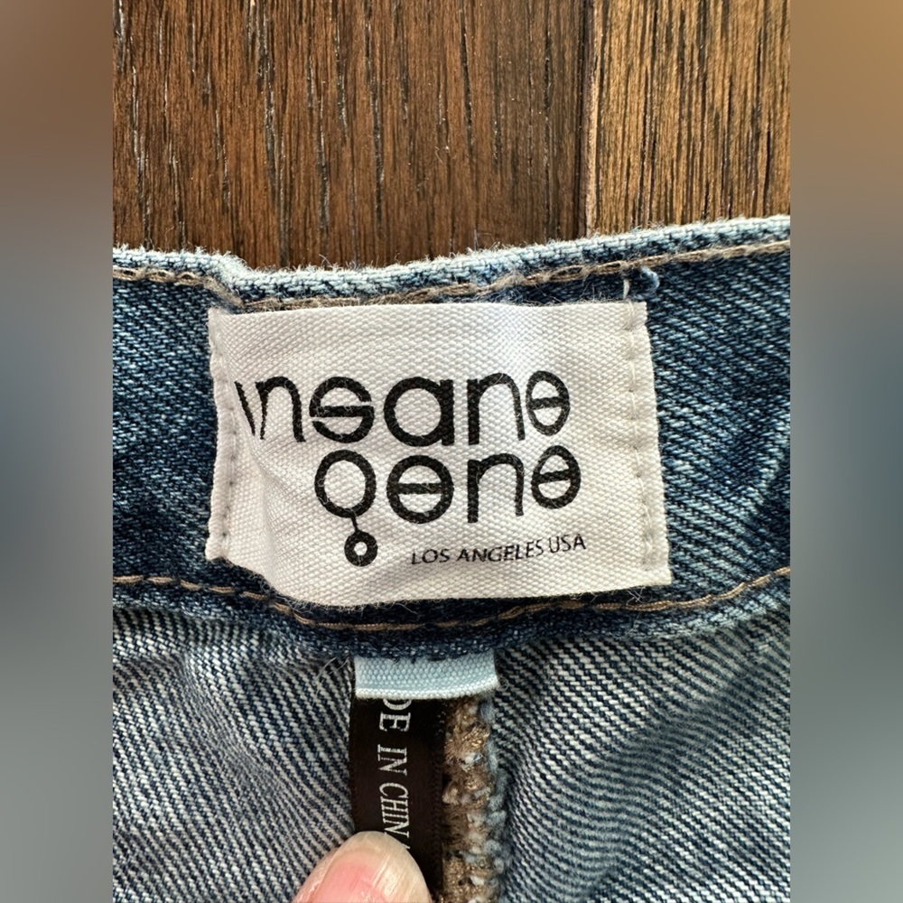 Insane Genes Women’s Denim Pants with Side Slit- size 6 - Picture 2 of 7